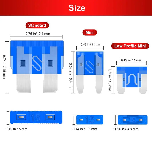 Nouriso 306PCS Car Blade Fuse Assortment Set